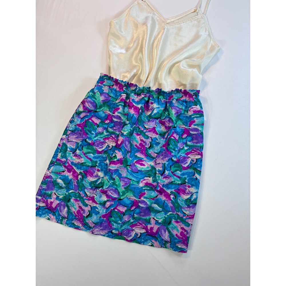 Maggie Shepherd Vintage Abstract Floral Pencil Skirt Elastic Waist Size M‎